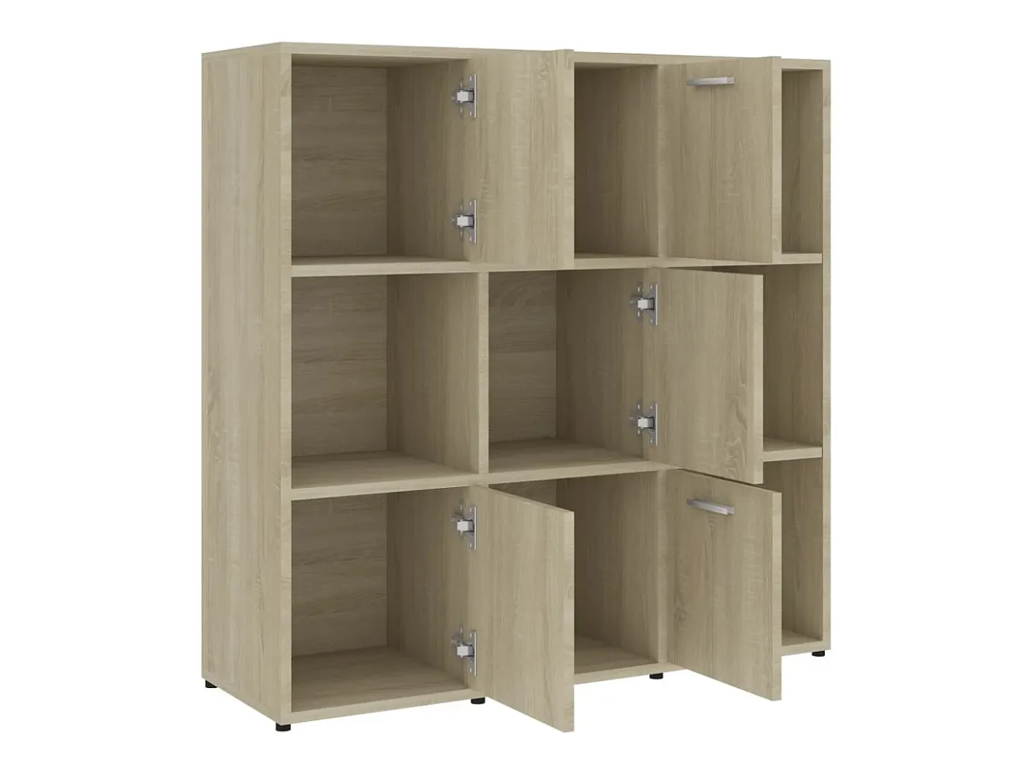 Estantería madera contrachapada color roble Sonoma 90x30x90 cm