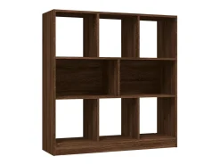 Estantería madera contrachapada marrón roble 97,5x29,5x100 cm