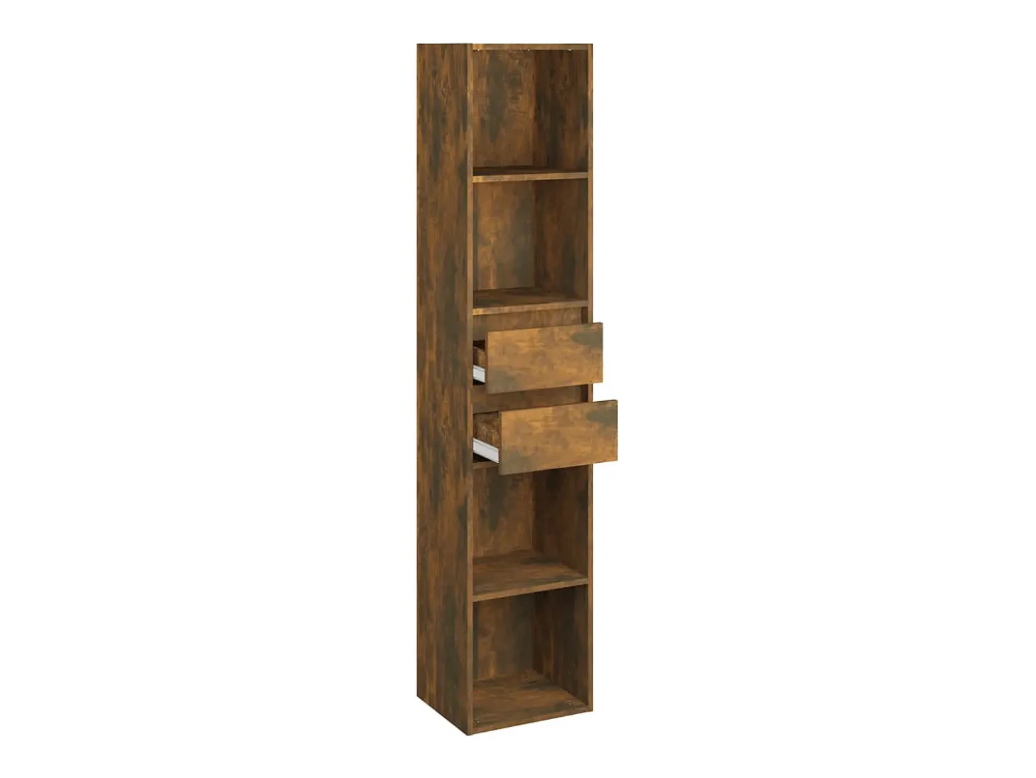 Estantería madera contrachapada color roble ahumado 36x30x171cm ES612313