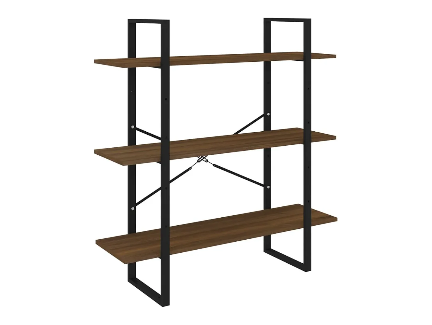 Estantería madera contrachapada roble ahumado 100x30x105 cm