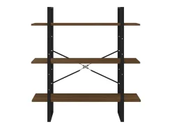 Estantería madera contrachapada roble ahumado 100x30x105 cm
