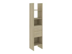 Estantería madera contrachapada color roble Sonoma 40x35x180 cm