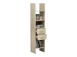 Estantería madera contrachapada color roble Sonoma 40x35x180 cm