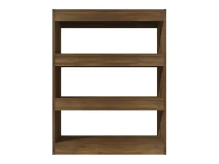 Estantería madera contrachapada marrón roble 80x30x103 cm