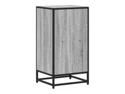 Estantería madera contrachapada gris sonoma 40x35x76 cm