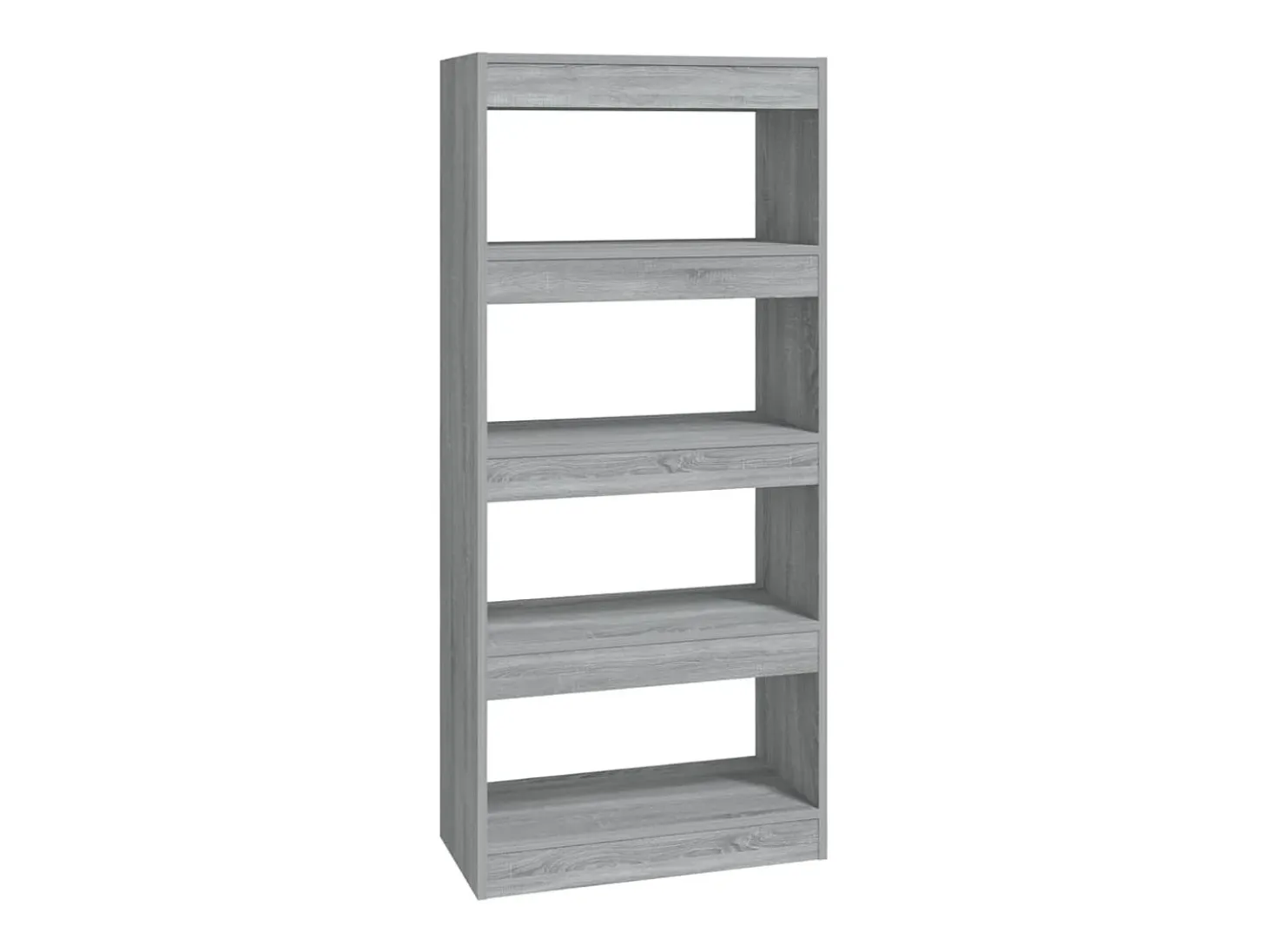 Estantería madera contrachapada gris Sonoma 60x30x135 cm