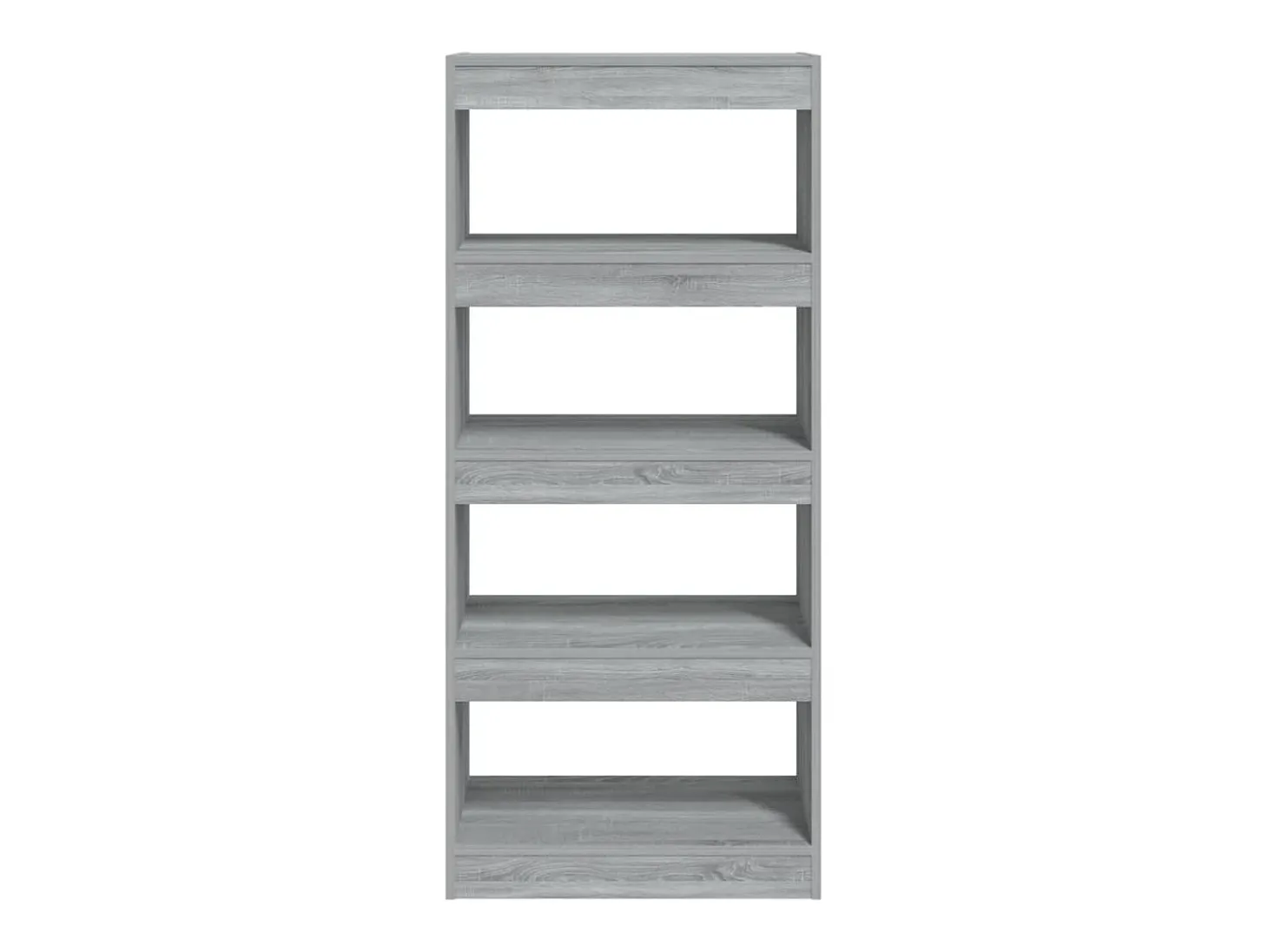 Estantería madera contrachapada gris Sonoma 60x30x135 cm