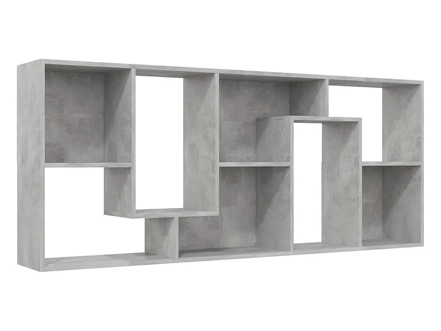 Estantería madera contrachapada gris hormigón 67x24x161 cm