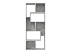 Estantería madera contrachapada gris hormigón 67x24x161 cm