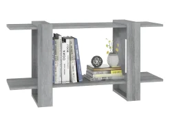 Estantería madera contrachapada gris Sonoma 100x30x51 cm