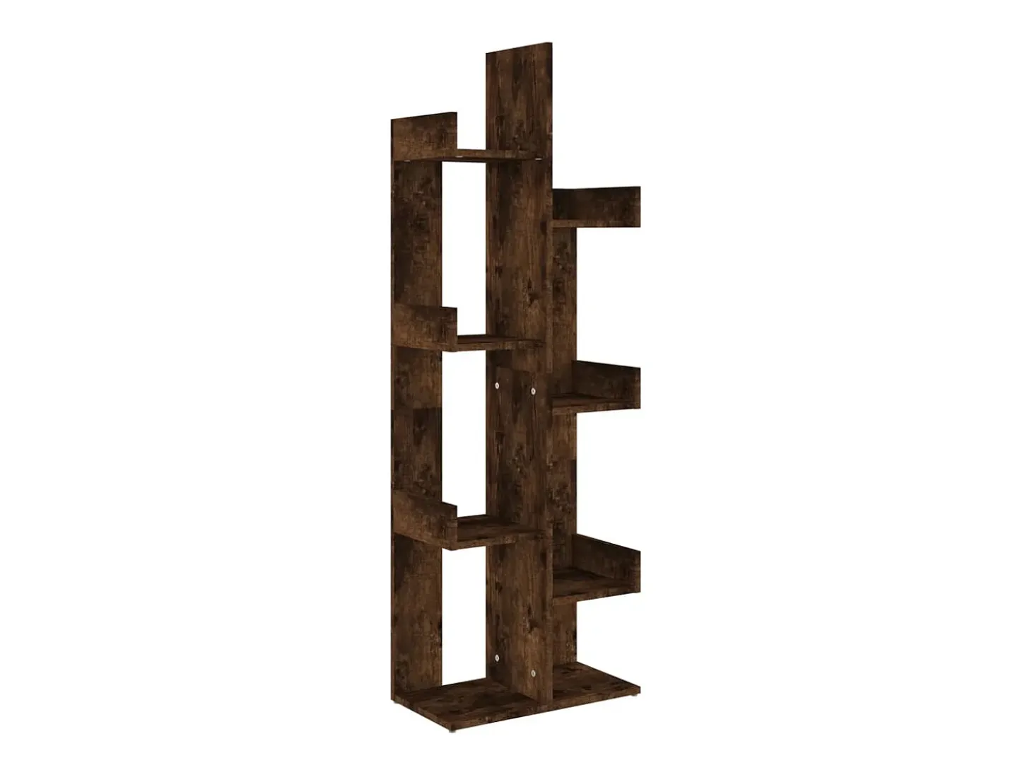 Estantería madera contrachapada roble ahumado 48x25,5x140 cm