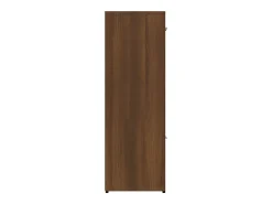 Estantería madera contrachapada roble marrón 90x30x90 cm