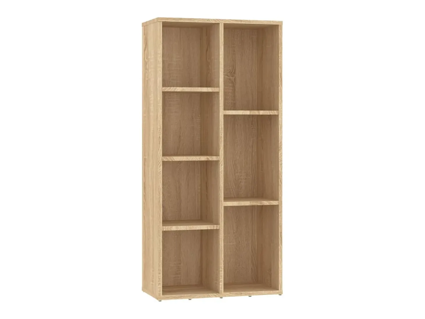 Estantería madera contrachapada color roble Sonoma 50x25x106cm