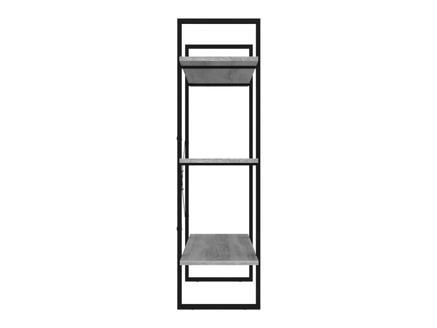 Estantería madera contrachapada gris Sonoma 100x30x105 cm