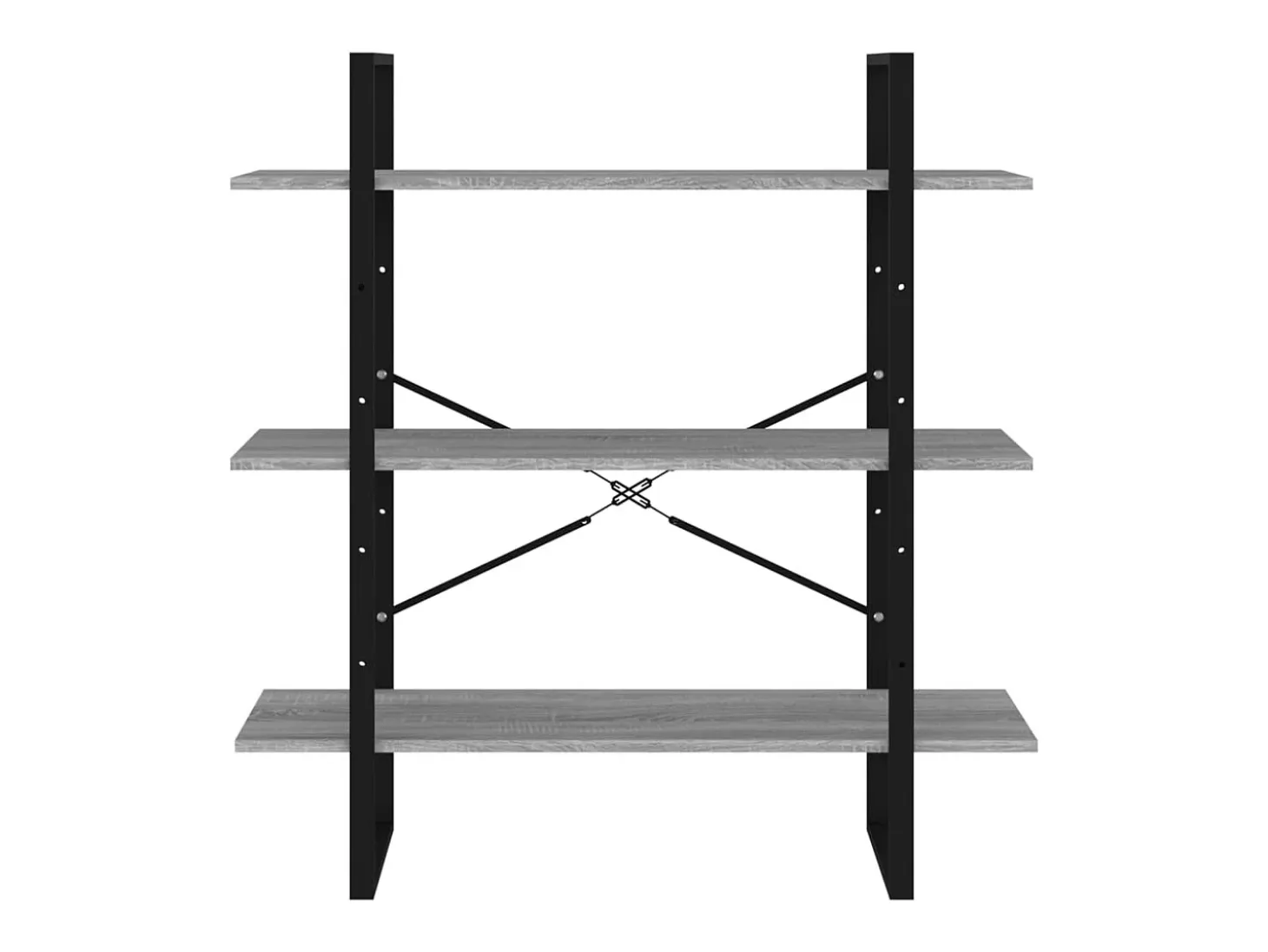 Estantería madera contrachapada gris Sonoma 100x30x105 cm