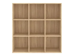 Estantería madera contrachapada color roble Sonoma 98x30x98cm