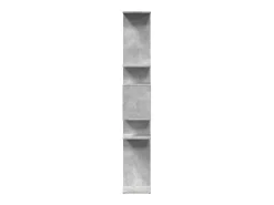 Estantería madera contrachapada gris hormigón 92x29x188 cm