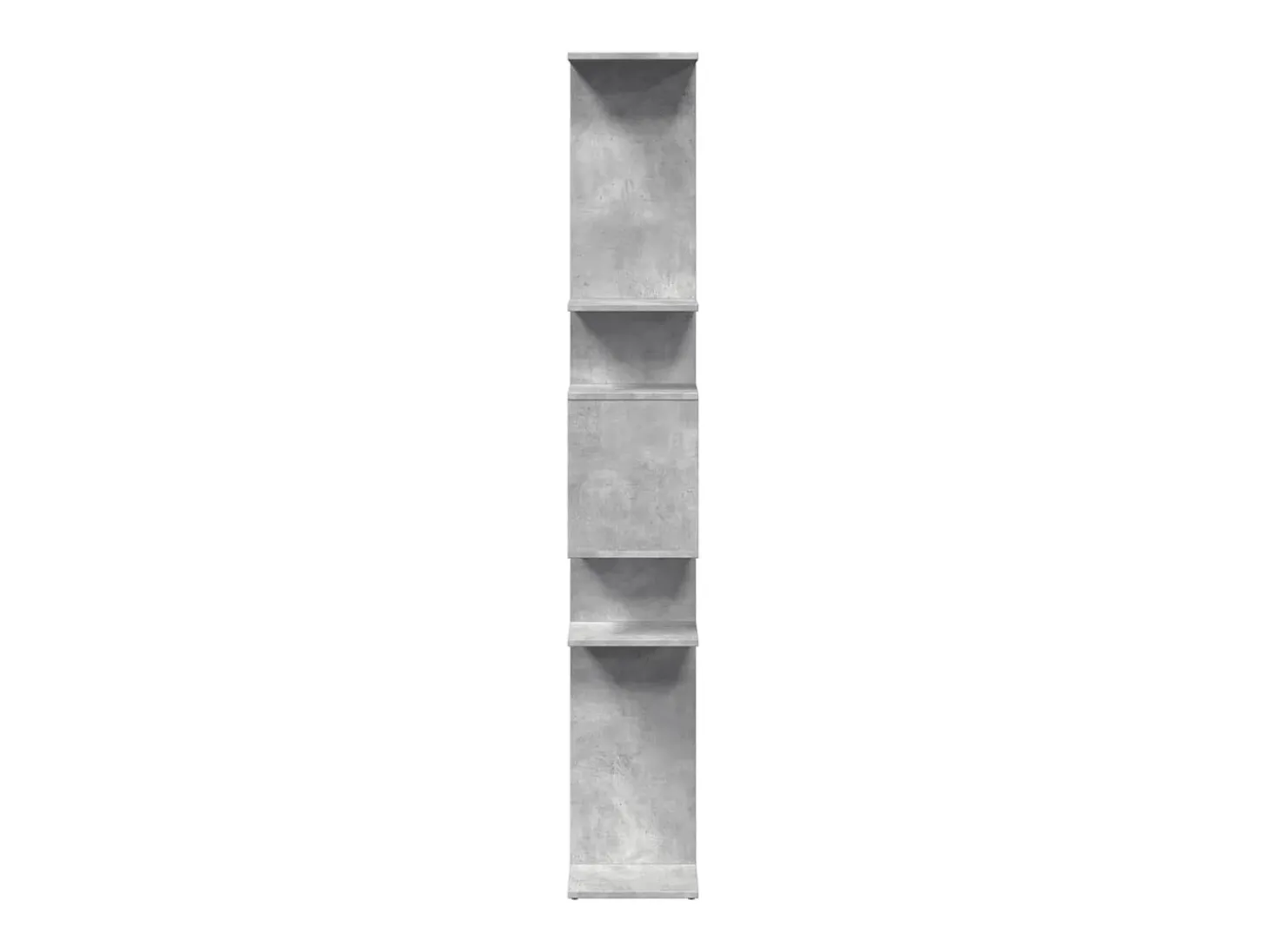 Estantería madera contrachapada gris hormigón 92x29x188 cm