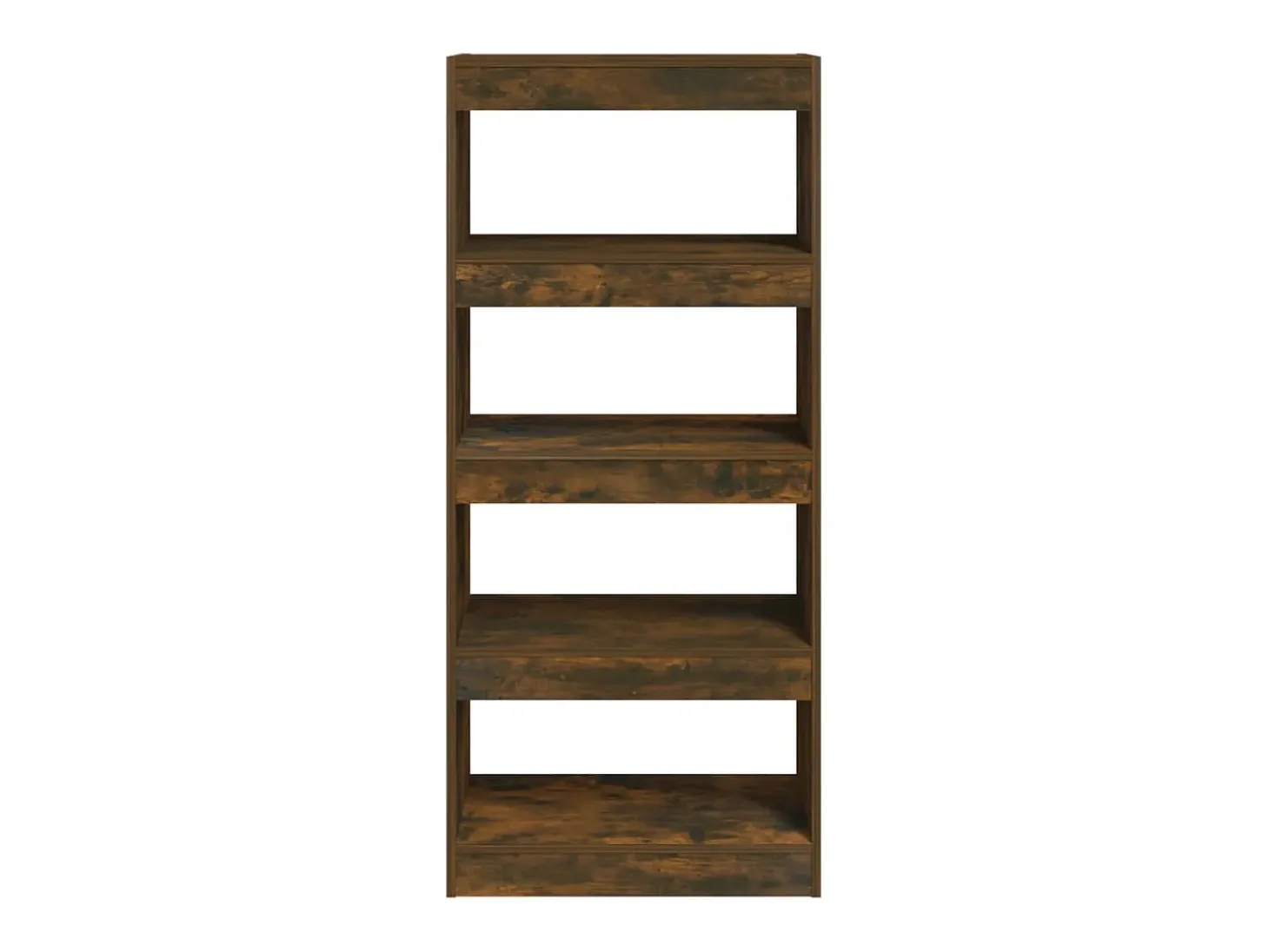 Estantería madera contrachapada roble ahumado 60x30x135 cm