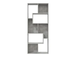 Estantería madera contrachapada gris hormigón 67x24x161 cm