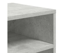 Estantería madera contrachapada gris hormigón 66x31x80 cm