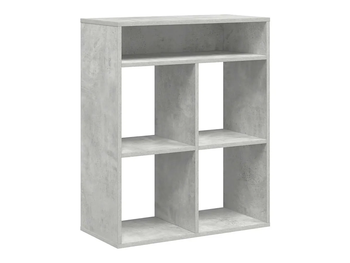 Estantería madera contrachapada gris hormigón 66x31x80 cm