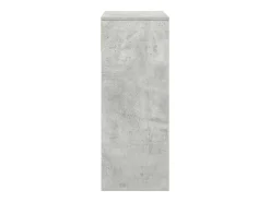 Estantería madera contrachapada gris hormigón 66x31x80 cm