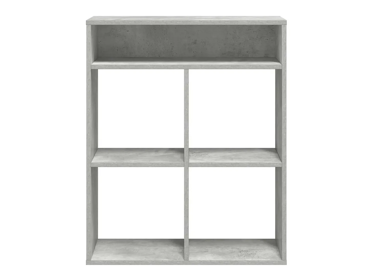 Estantería madera contrachapada gris hormigón 66x31x80 cm