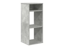 Estantería madera contrachapada gris hormigón 34x31x80 cm