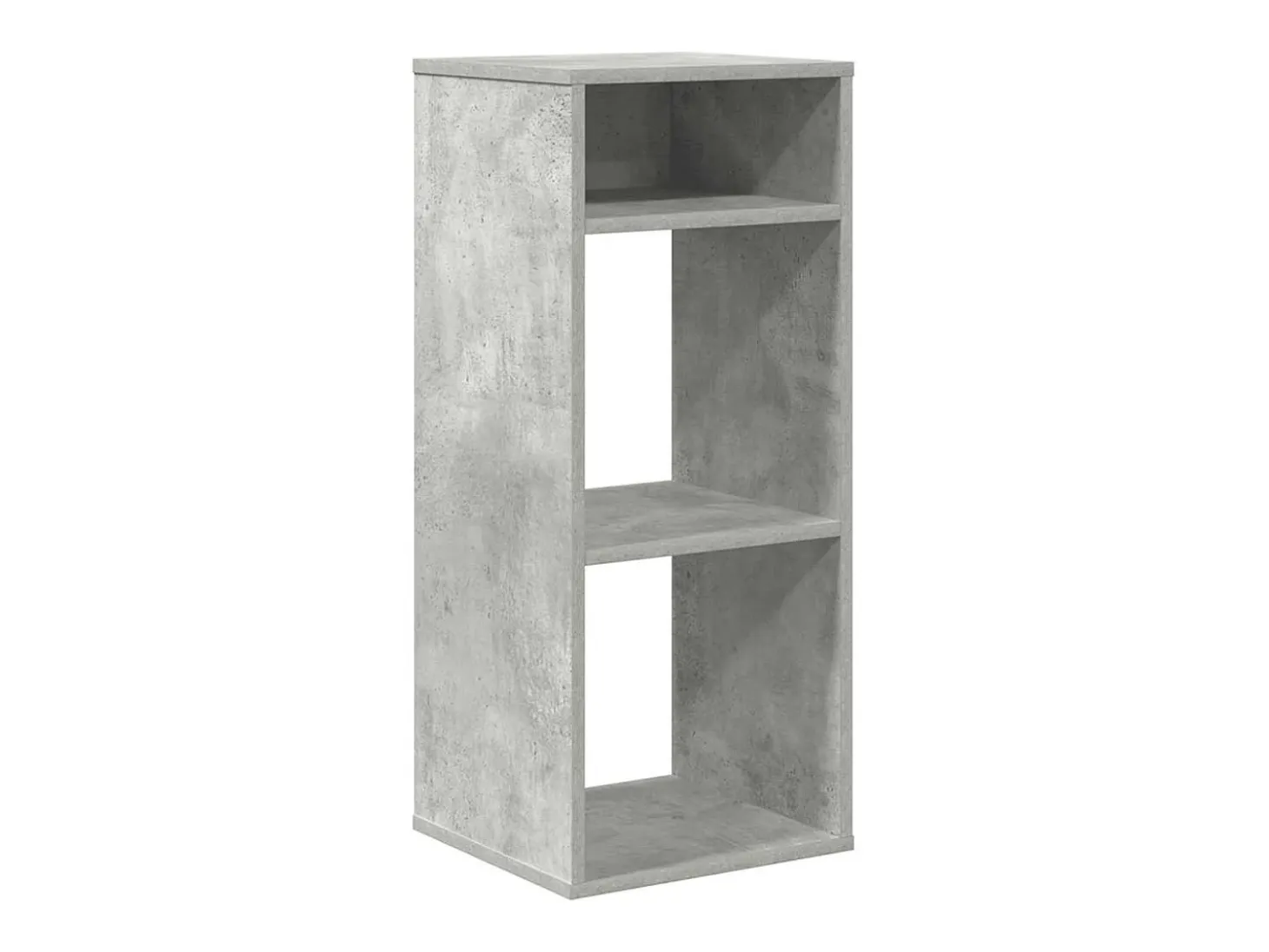 Estantería madera contrachapada gris hormigón 34x31x80 cm