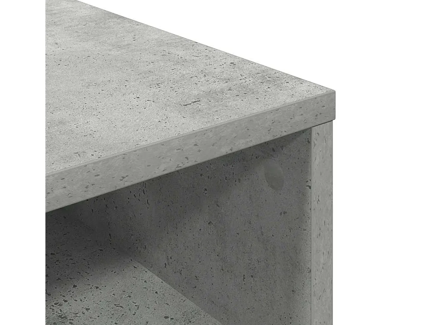 Estantería madera contrachapada gris hormigón 34x31x80 cm