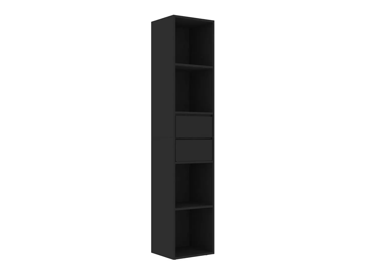 Estantería madera contrachapada negro 36x30x171 cm