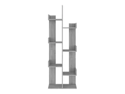 Estantería madera contrachapada gris Sonoma 48x25,5x140 cm