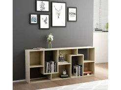 Estantería madera contrachapada color roble Sonoma 67x24x161 cm