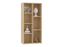 Estantería madera contrachapada color roble Sonoma 50x25x106cm