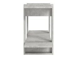 Estantería madera contrachapada gris hormigón 100x30x51 cm