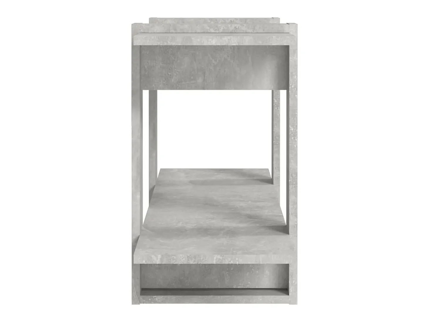 Estantería madera contrachapada gris hormigón 100x30x51 cm