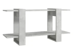 Estantería madera contrachapada gris hormigón 100x30x51 cm