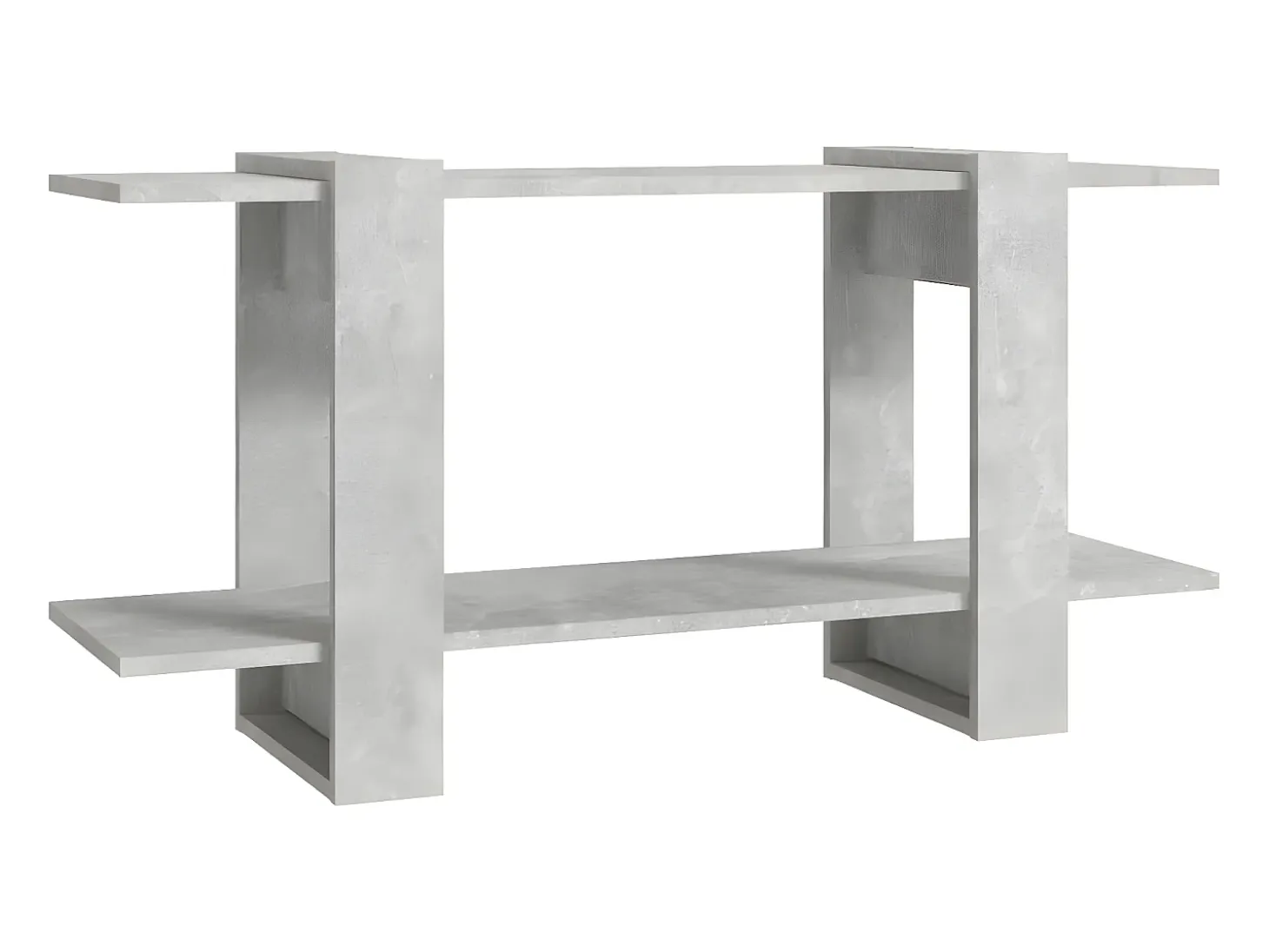 Estantería madera contrachapada gris hormigón 100x30x51 cm