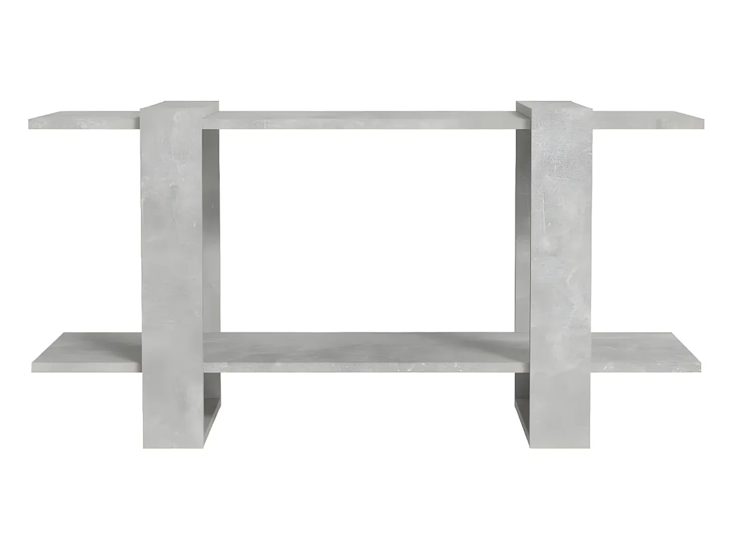 Estantería madera contrachapada gris hormigón 100x30x51 cm