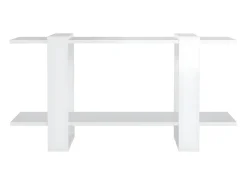 Estantería madera contrachapada blanco brillante 100x30x51 cm