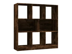 Estantería madera contrachapada roble ahumado 97,5x29,5x100 cm
