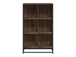 Estantería madera de ingeniería marrón roble 65,5x33x107,5 cm