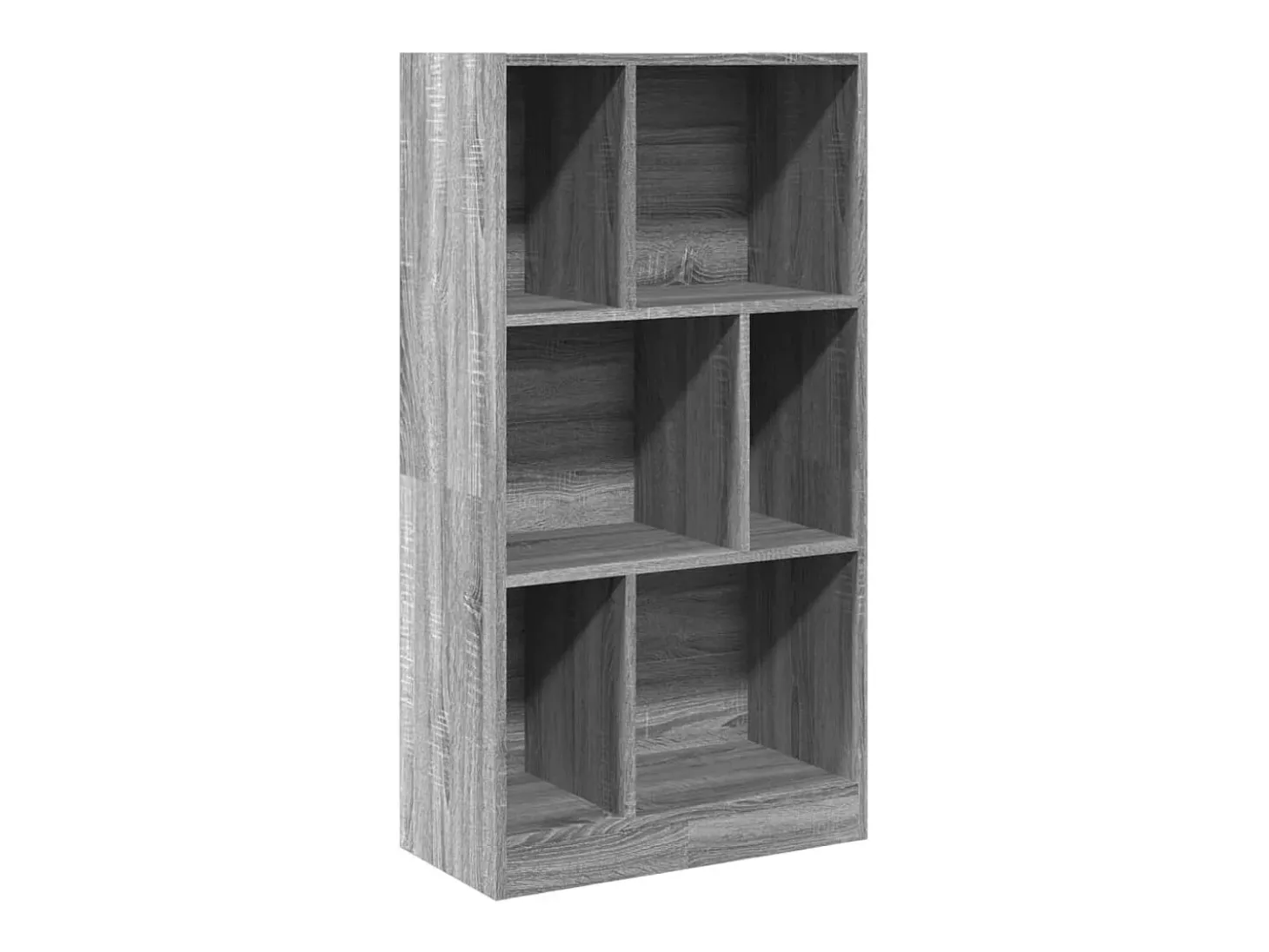 Estantería madera de ingeniería gris Sonoma 57x28,5x107,5 cm