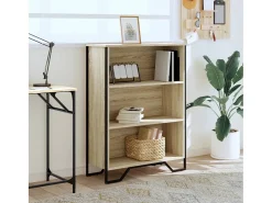 Estantería madera de ingeniería roble Sonoma 80x31x106 cm