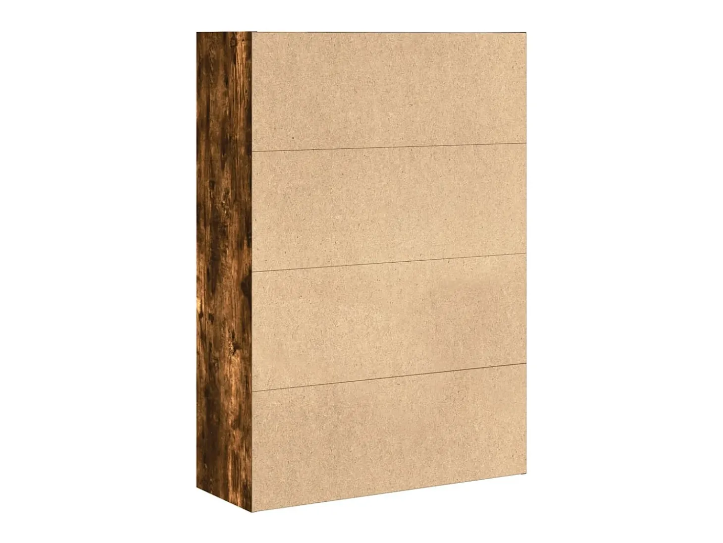 Estantería madera de ingeniería roble ahumado 80x30x114 cm