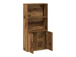 Estantería madera de ingeniería color envejecido 60x24x120 cm