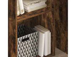 Estantería madera de ingeniería roble ahumado 40x30x77 cm