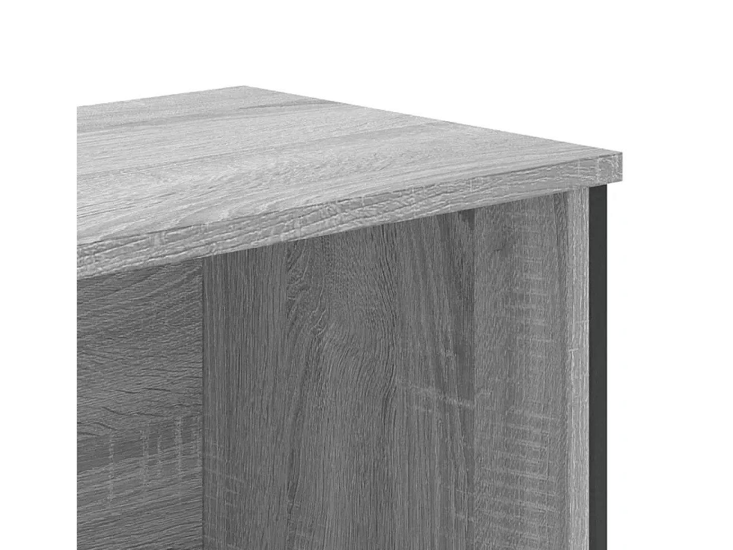 Estantería madera de ingeniería color gris Sonoma 80x31x169 cm