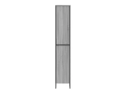 Estantería madera de ingeniería color gris Sonoma 80x31x169 cm